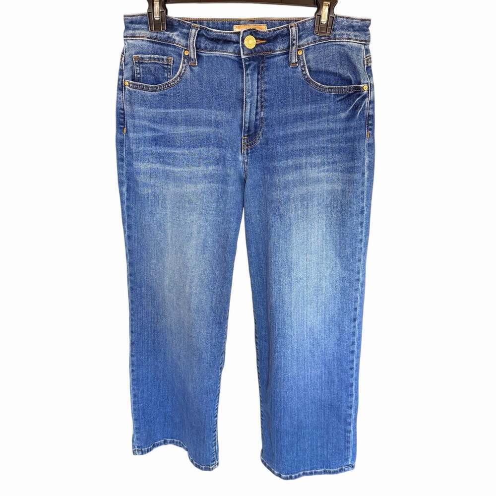 Kut From The Kloth Womens Jeans Charlotte High-Rise Wide Leg 8 Bohemian Boho